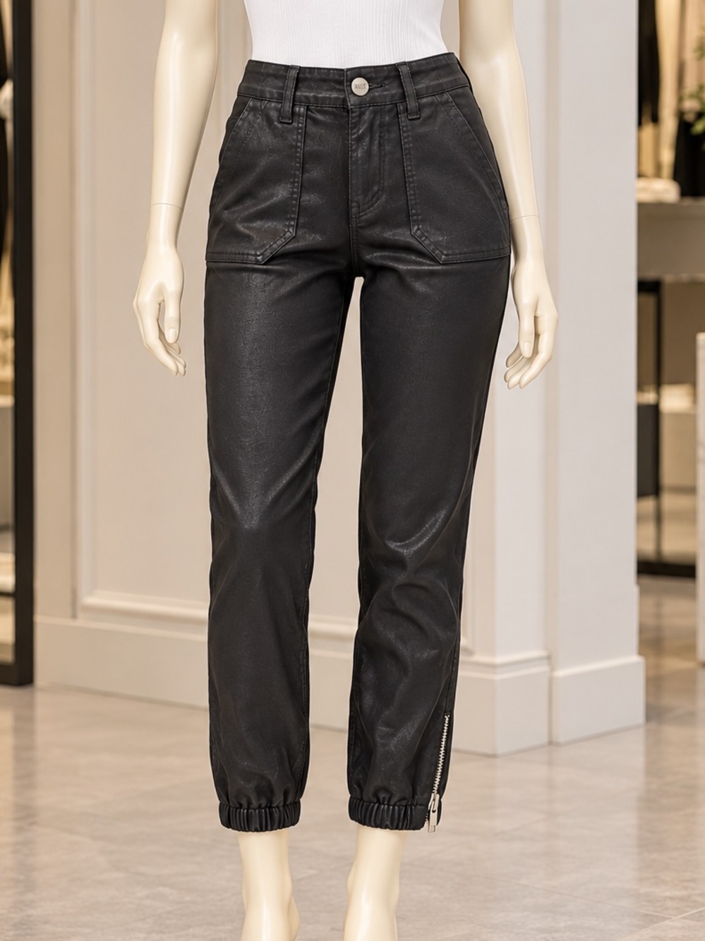 Paige Denim Mayslie Coated Jogger